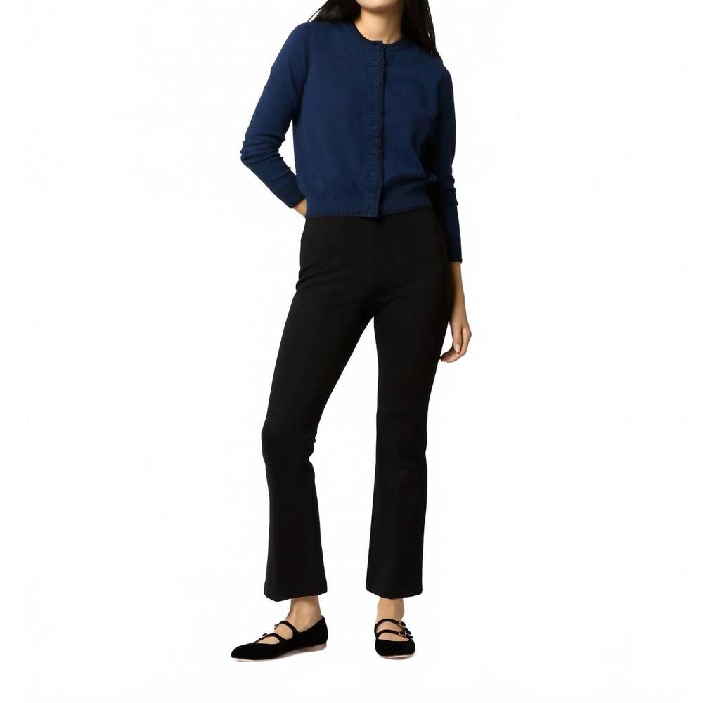 NEW ANN MASHBURN rose beaded cardigan in navy